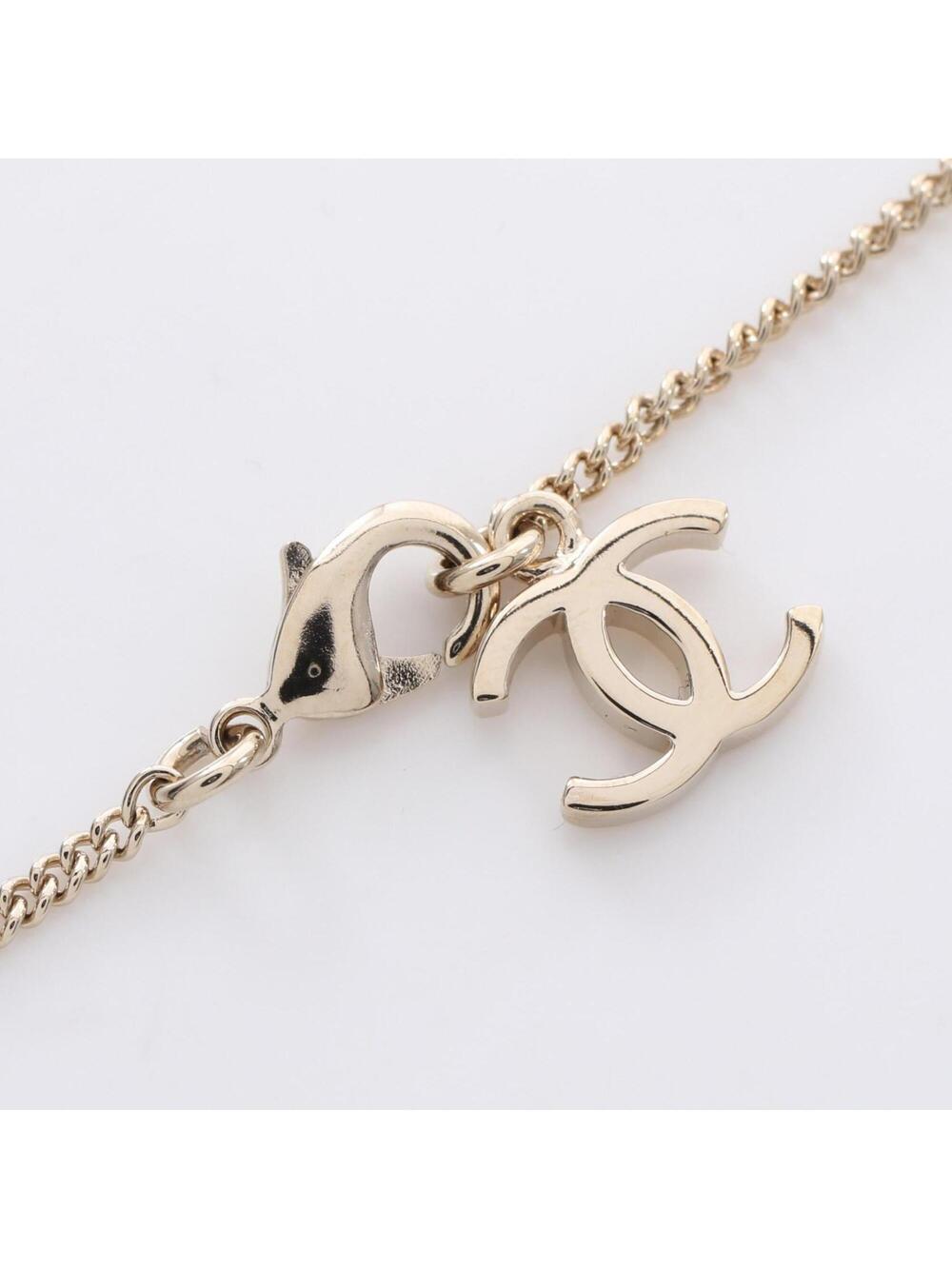 Chanel Cc Logo Pendant Necklace Metal #275898C14B - Picture 5 of 7